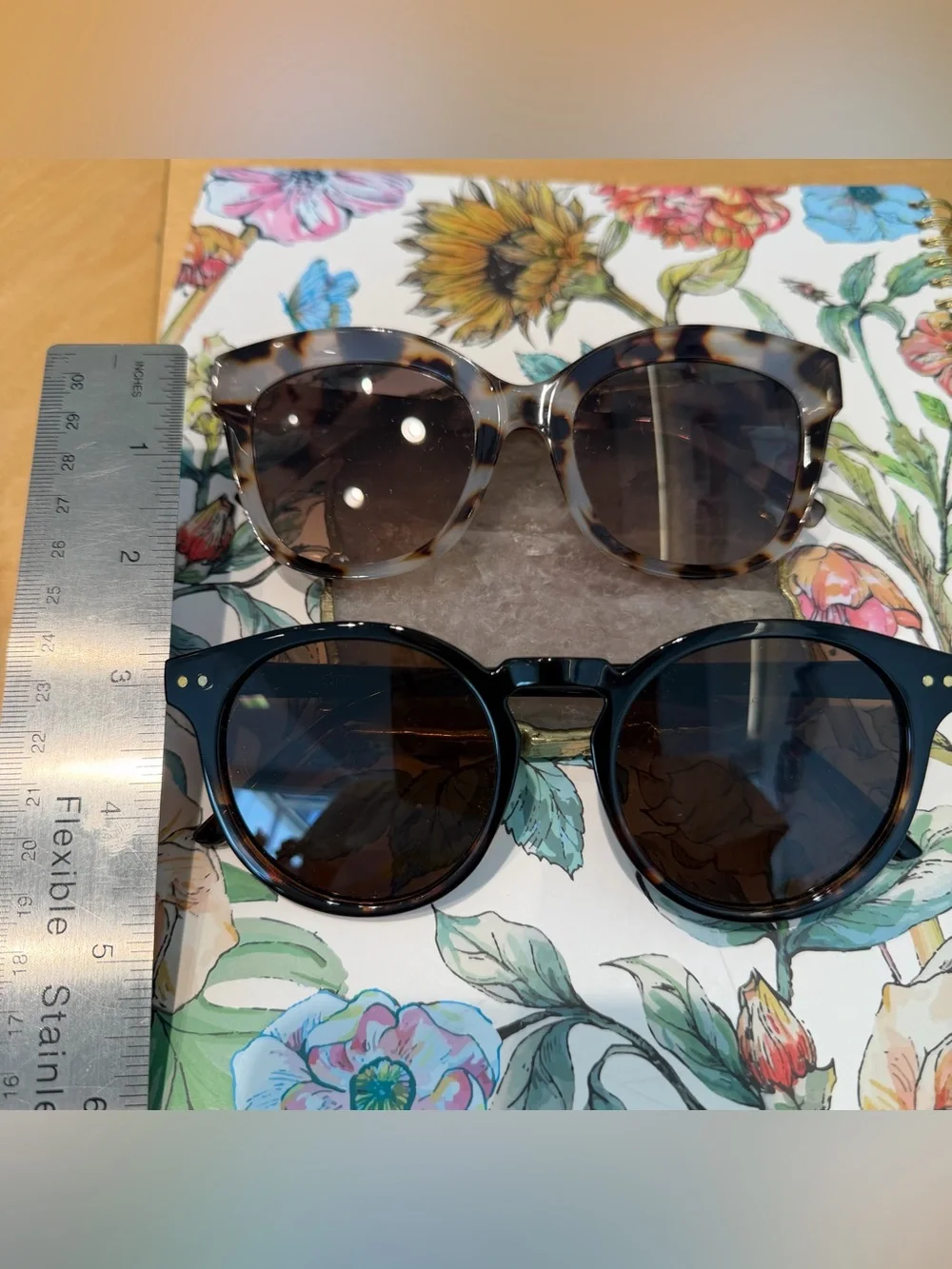 LOT Two-Pairs of LOFT Brand Sunglasses Bundle Gray Tortoise & Black Frames